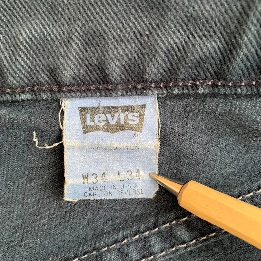 Vintage 90's Levi's Silvertab Baggy Denim Jeans Dark Blue Y2K Skater Men's 34x34